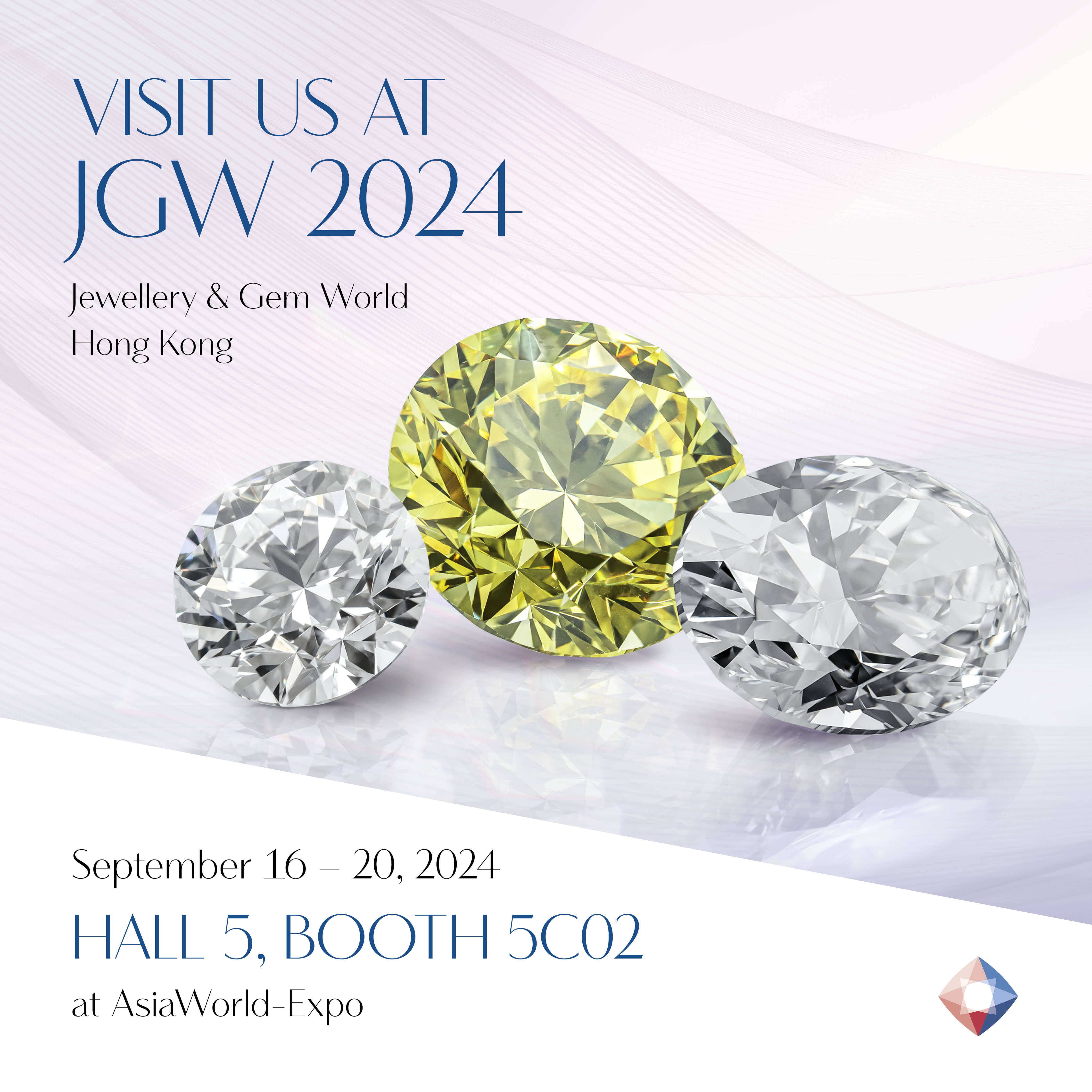 Visit us at Jewellery & Gem World Hong Kong, 16 – 22 September 2024