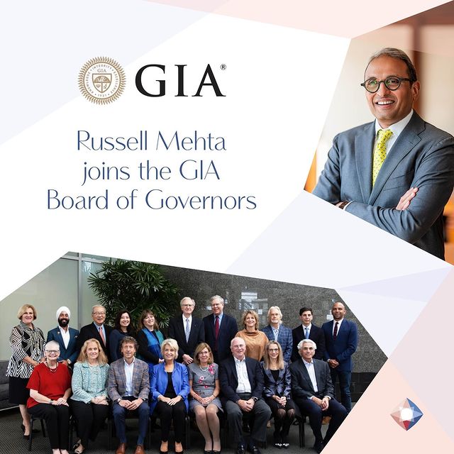 Russell Mehta joins the GIA Board of Governors