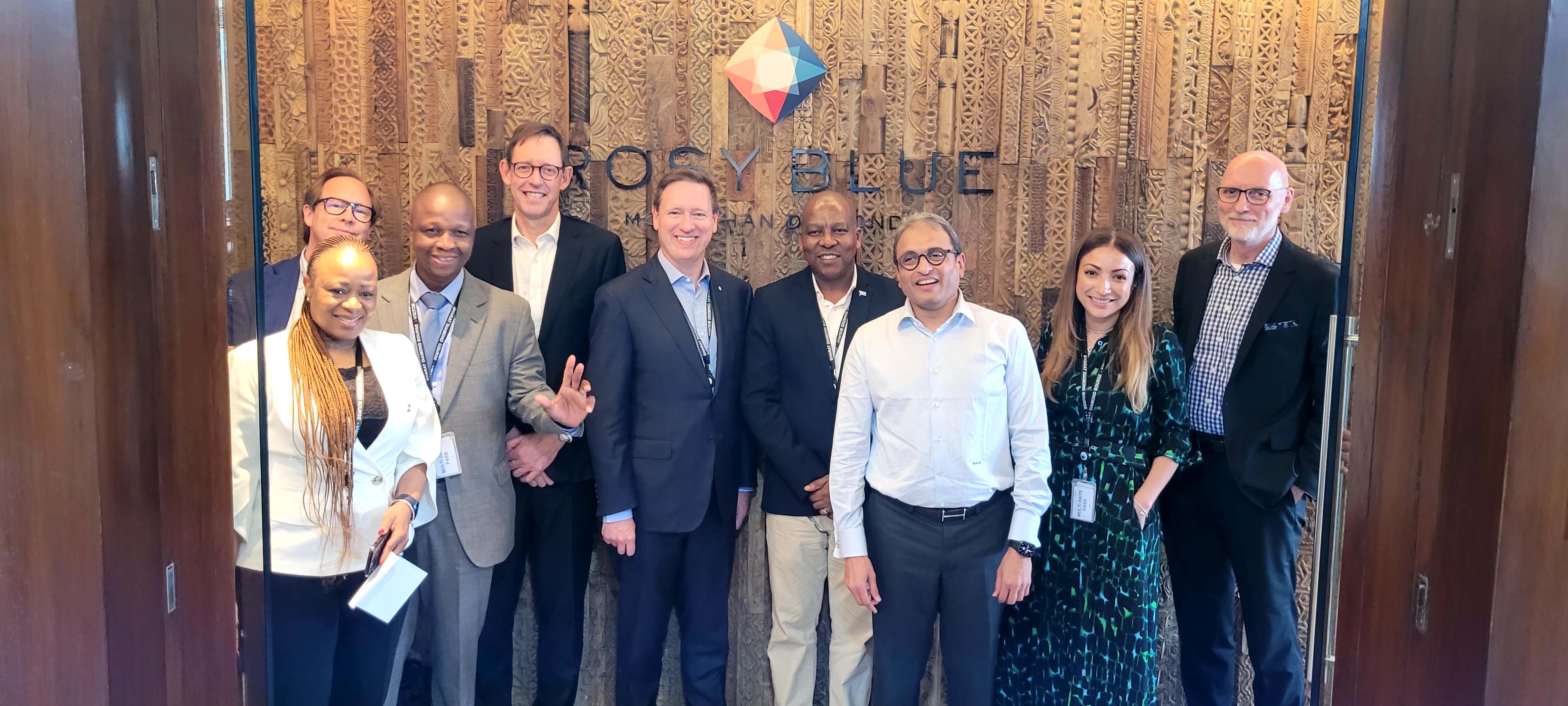 Welcoming the Botswana Minister of Mining and the new De Beers Group CEO and Co- Chairman